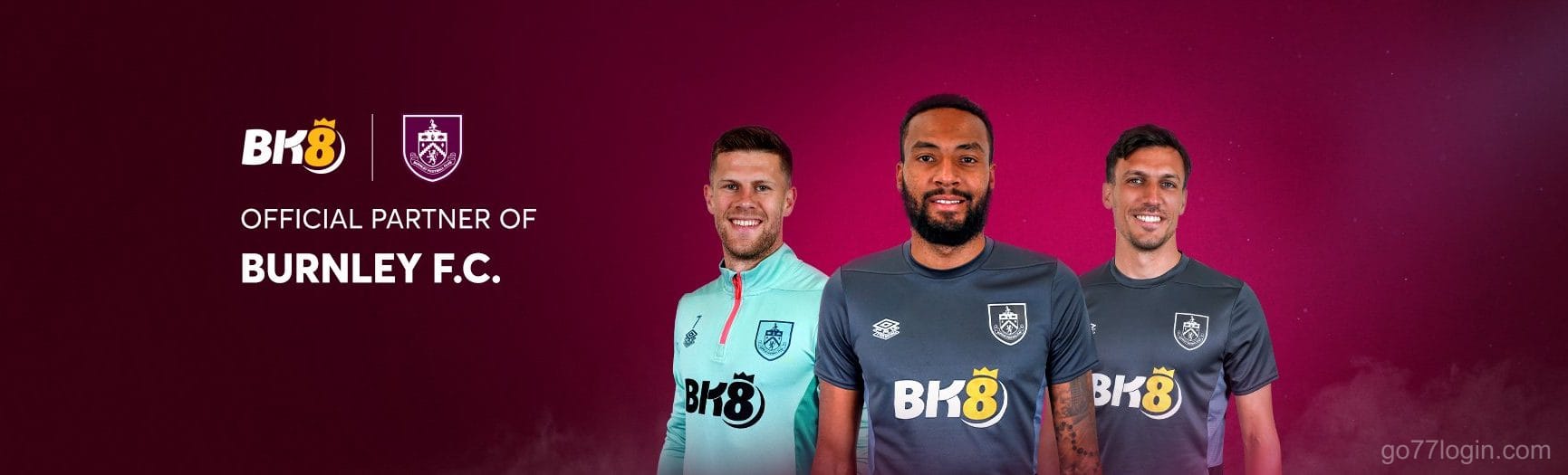 Banner đối tác chính thức BK8 - Burnley FC
